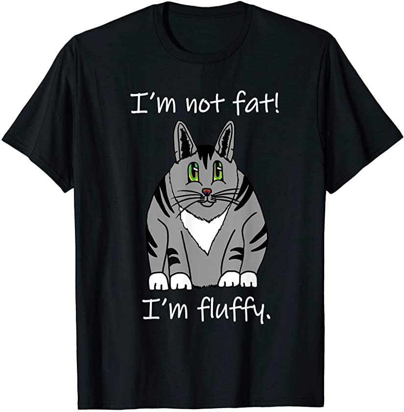 Chonky Kitty Cat Fluffy Fat Kitten For Women Cute Graphic T-Shirt