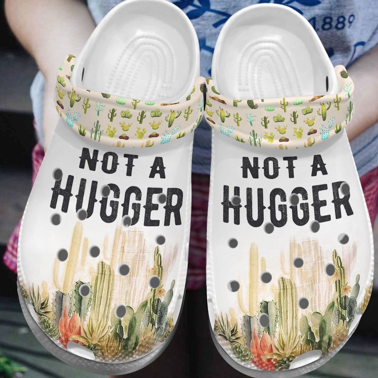 Cactus Personalized Clog, Custom Name, Text, Color, Number Fashion Style For Women, Men, Kid, Print 3D Not A Hugger