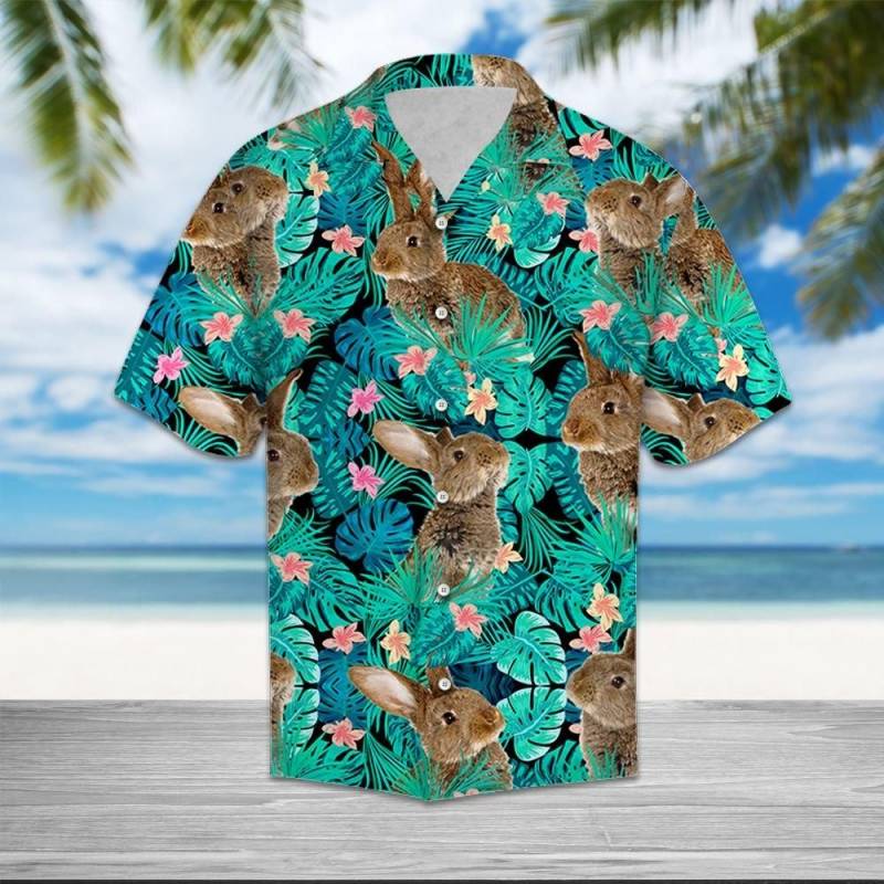 Artsyhomes Rabbit Tropical Hawaiian Ha8141