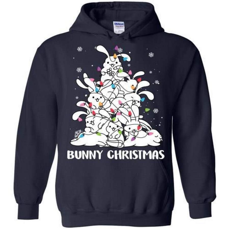 Christmas Tree Bunny Rabbit Hoodie