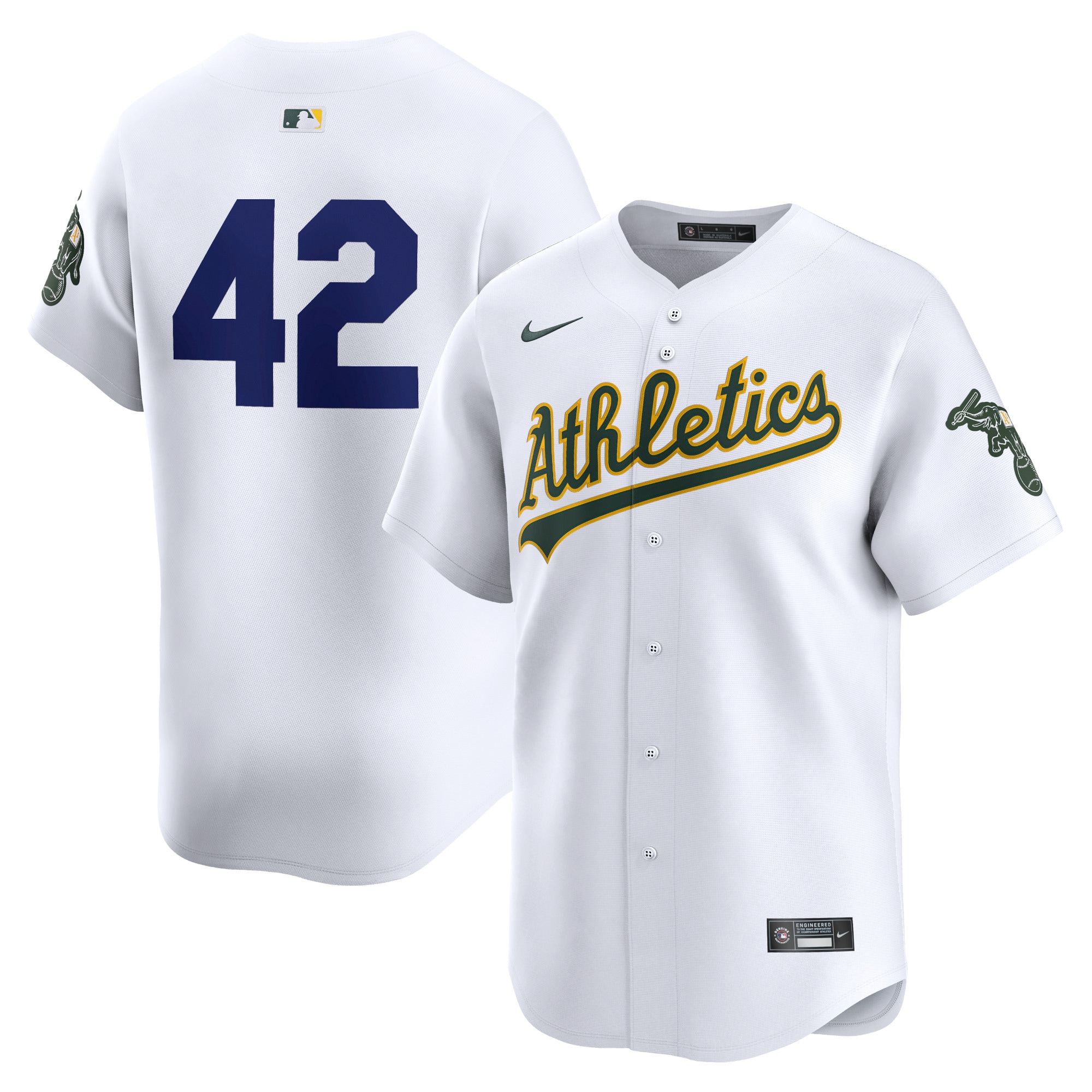 Oakland Athletics 2024 Jackie Robinson Day Home Limited Jersey  White