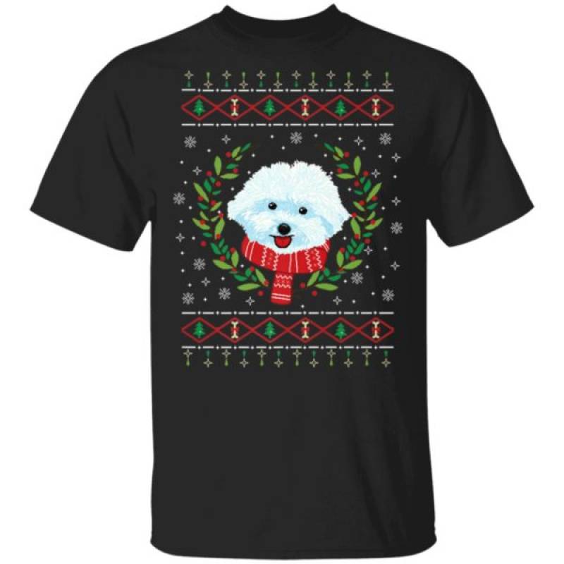 Bichon Frize Jumper Ugly Christmas Sweater Hoodie Ls