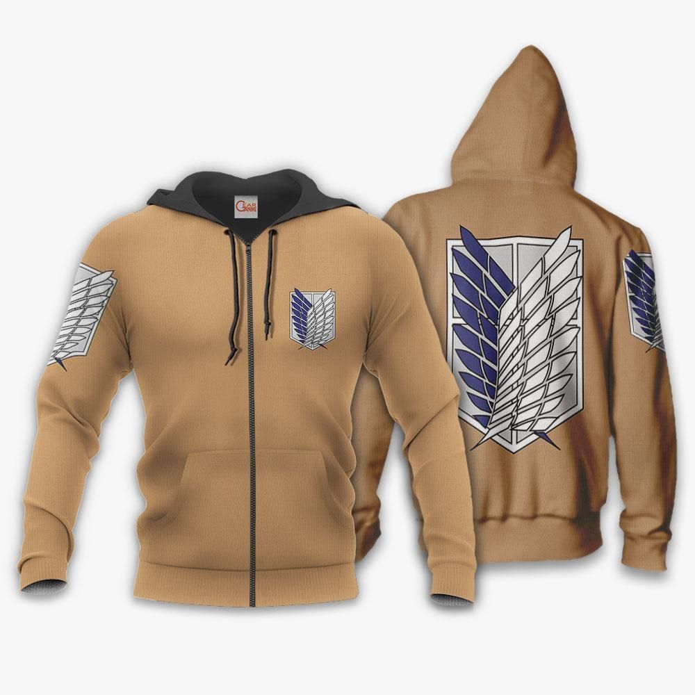 AOT Wings Of Freedom Scout Team Costume Attack On Titan Hoodie Sweater