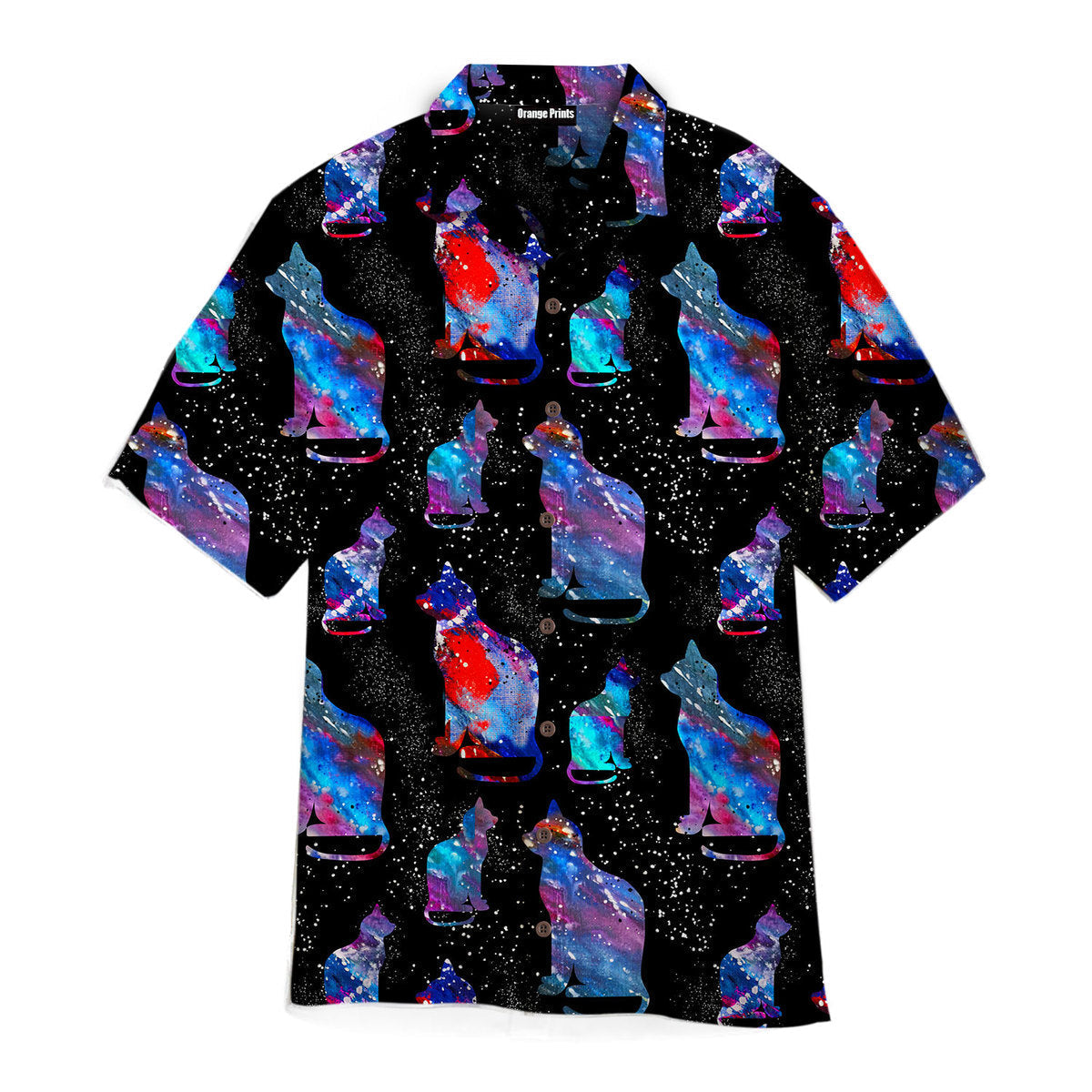 Cat In The Galaxy Aloha Hawaii Shirts For Men Women Ha92205