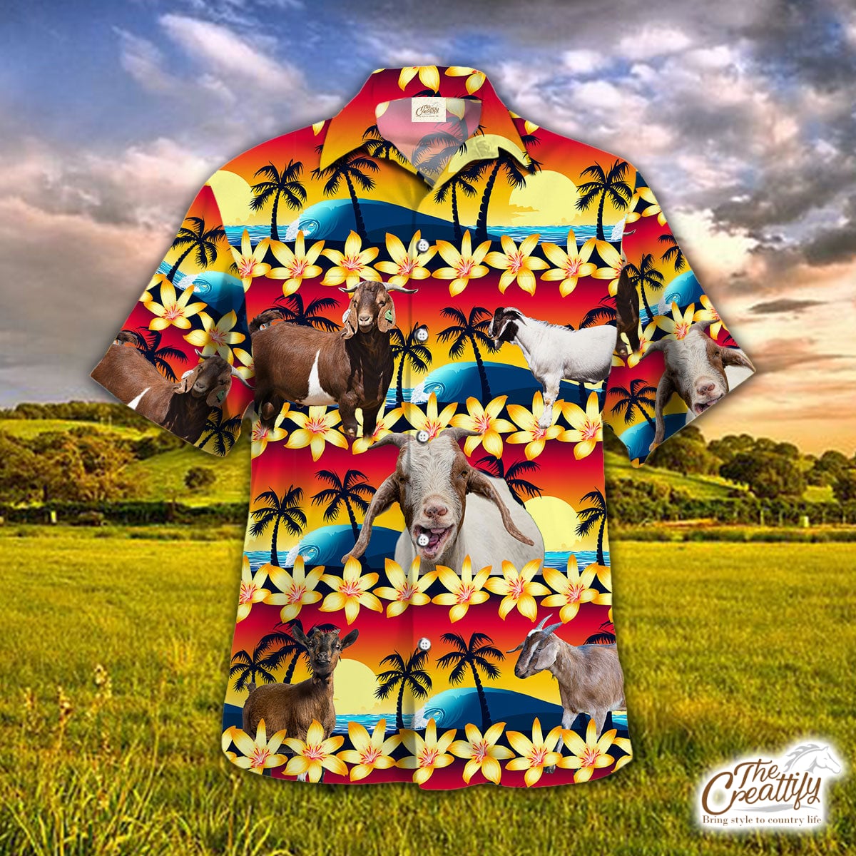 Goat Beach Sunset Hawaii Shirt Ha75007