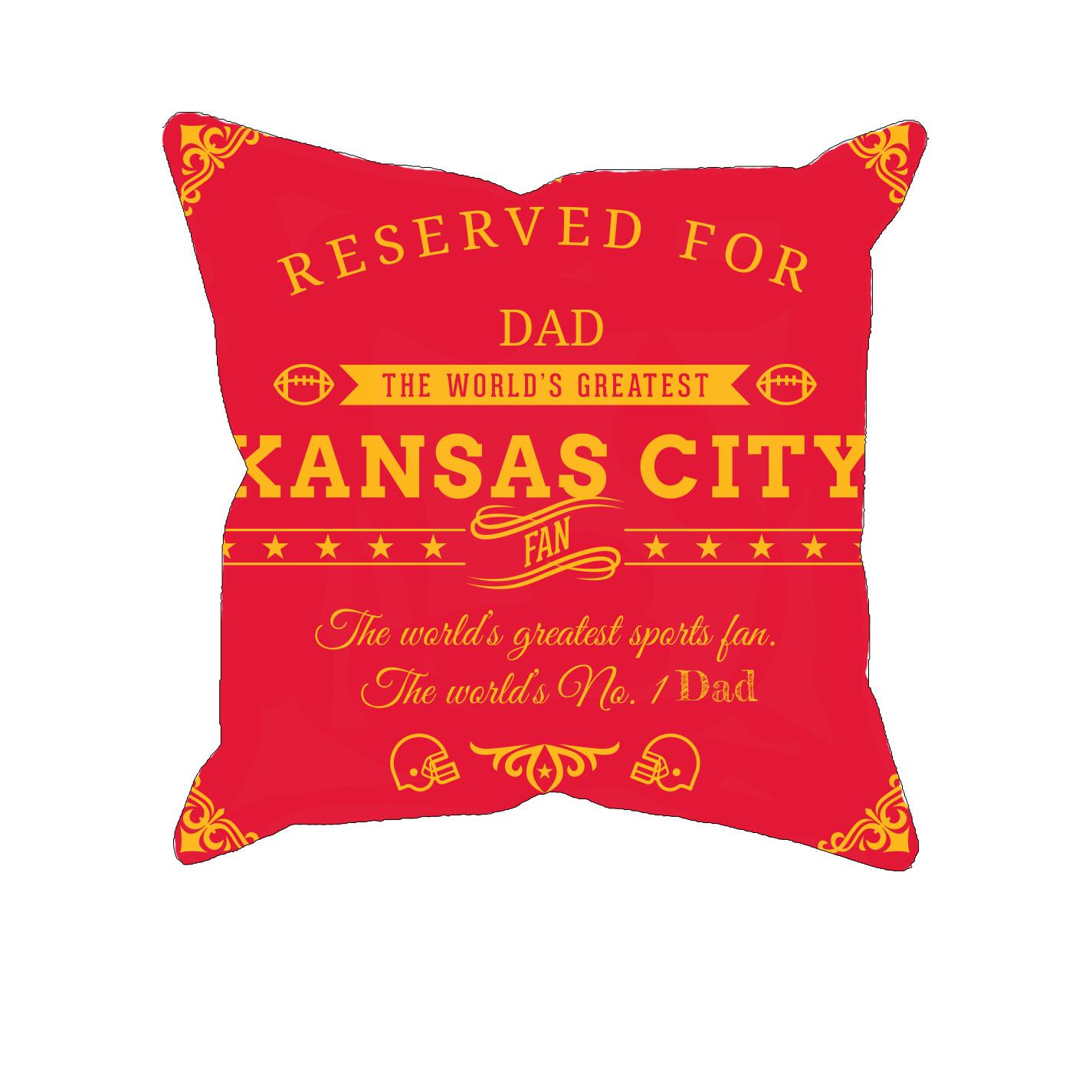 Kansas City Football Fan Personalized Pillow Cover