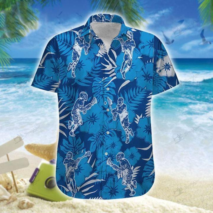 Lacrosse Time Blue Tropical Unisex Hawaii Shirts Beach Shorts Ha29172