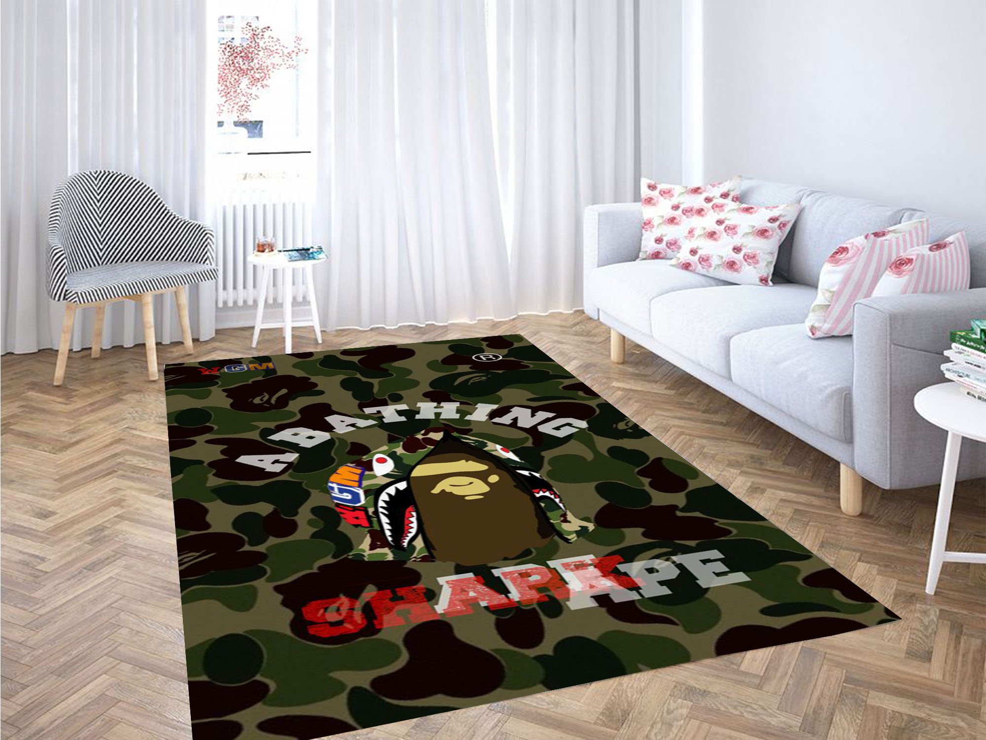 a bathing shark ape carpet rugs