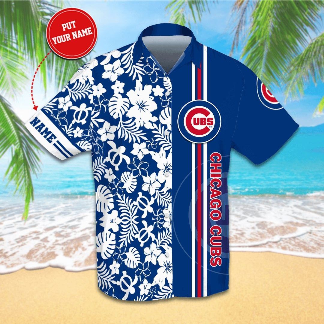 Personalized Chicago Cubs Hawaii Shirts Short Beach Ha107286