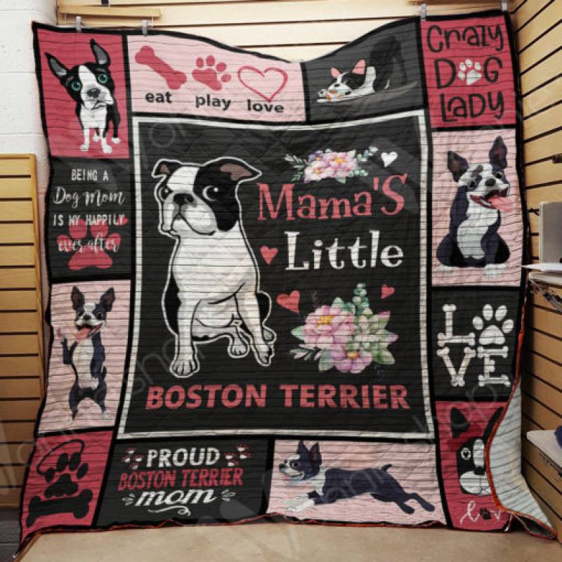 Boston Terrier Dog Mom Blanket AU0703 97O47