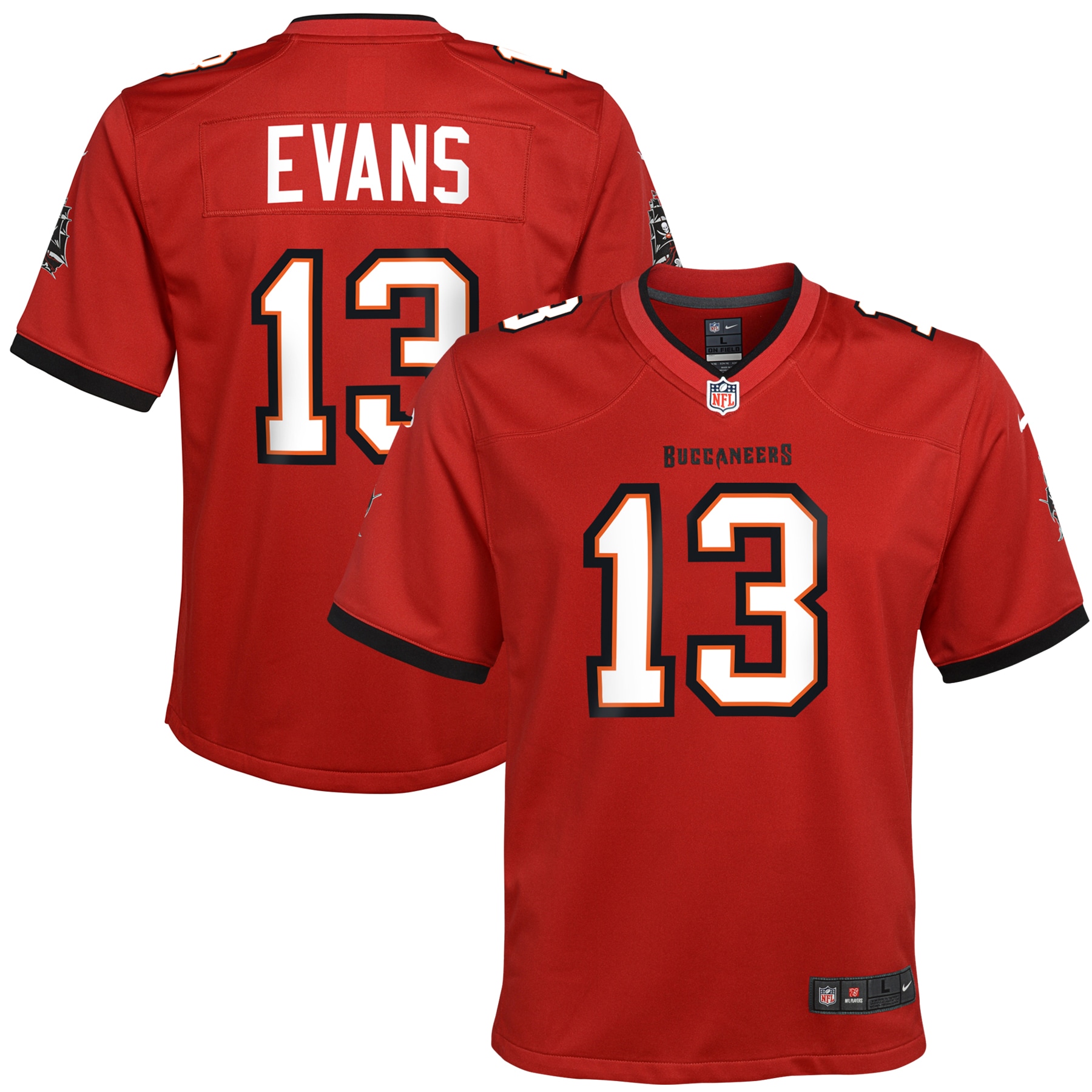 Youth Tampa Bay Buccaneers Mike Evans Red Game Jersey