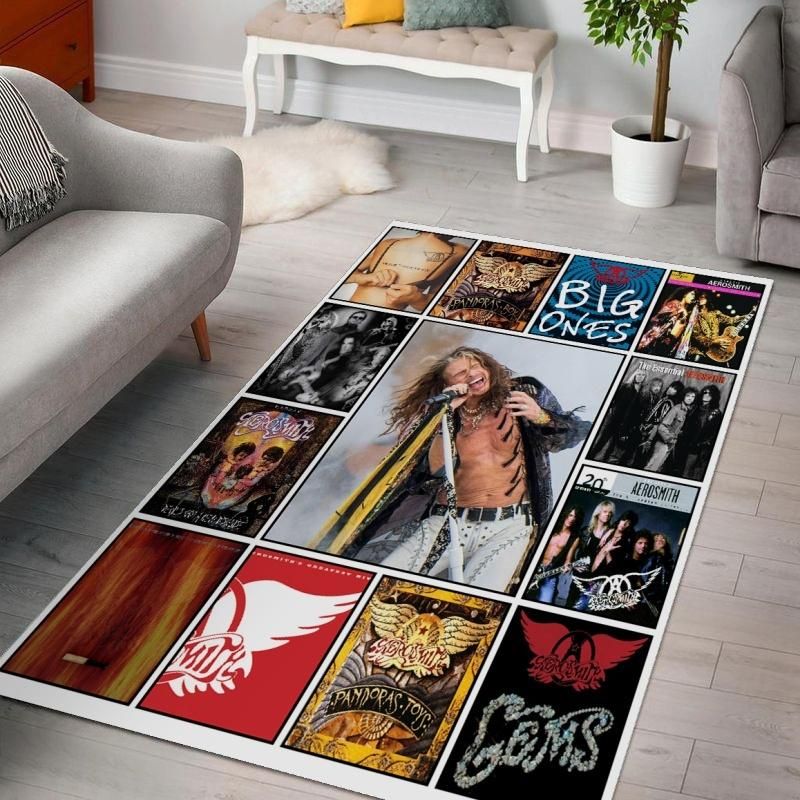 Aerosmith Steven Tyler Ver 1 Living Room Area Rug For Christmas,  Bedroom,  US Gift Decor