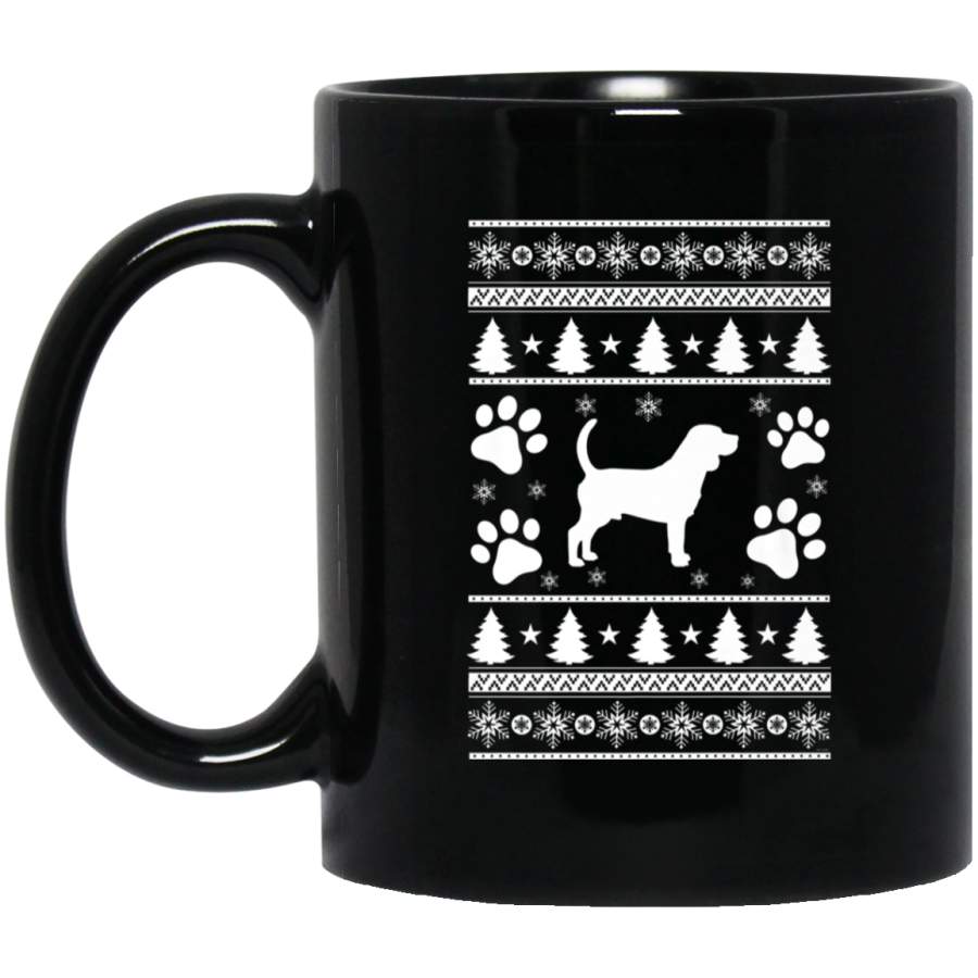 Beagle lovers ugly christmas gift Premium  11 oz 15 oz Mug Black