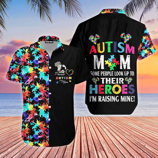 Autism Awareness Mom Much Stronger Aloha Hawaii Shirts For Men Women Ha98871