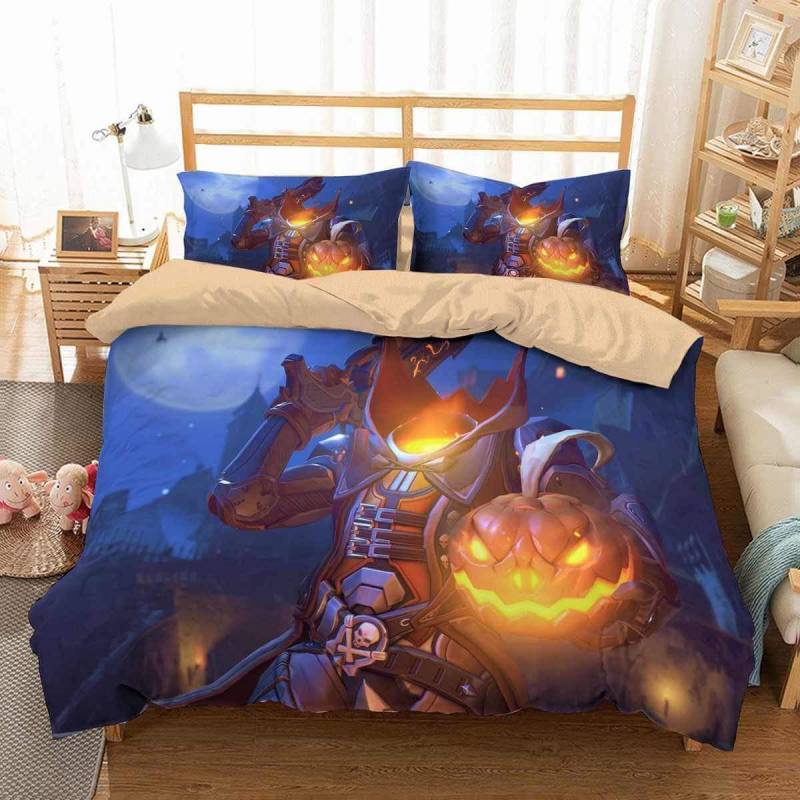 3D Customize Overwatch Halloween Bedding Set Duvet Cover Set Bedroom Set Bedlinen