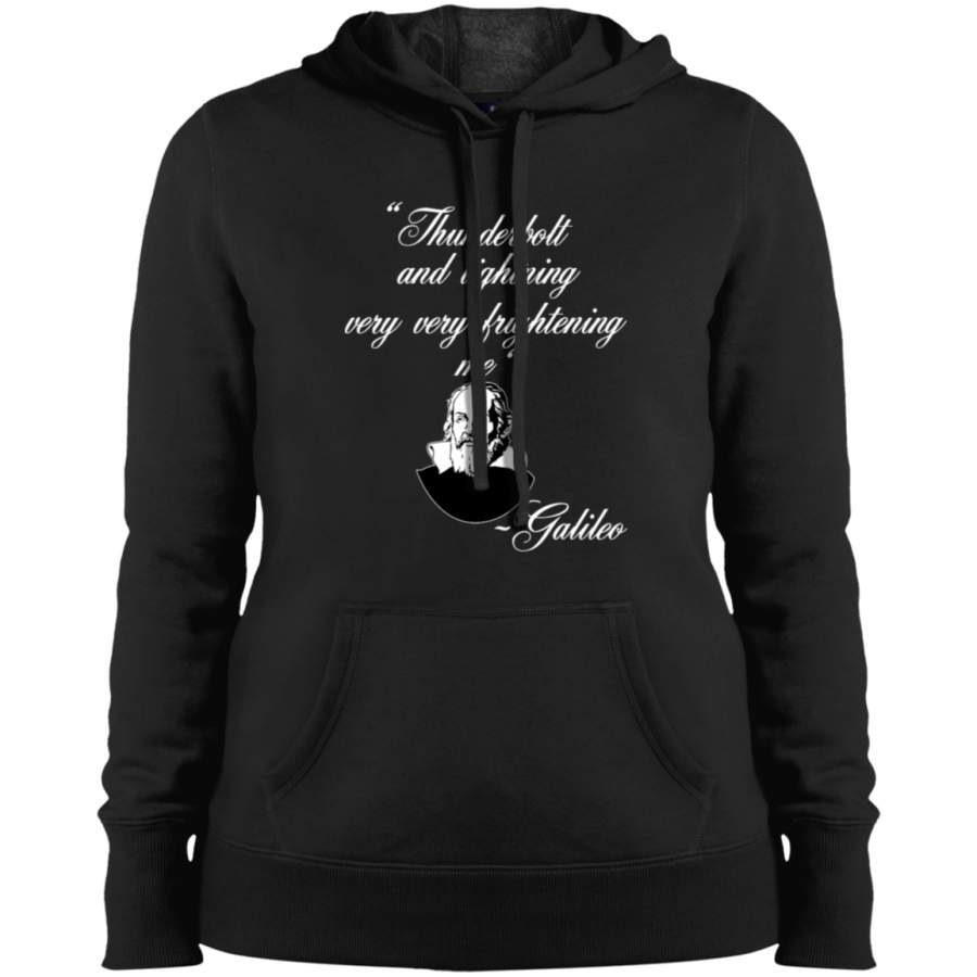 AGR Thunderbolt and Lightening Very Very Frightening Bohemian Galileo Funny Rock Music Design Ladies’ Pullover Hooded Sweatshirt