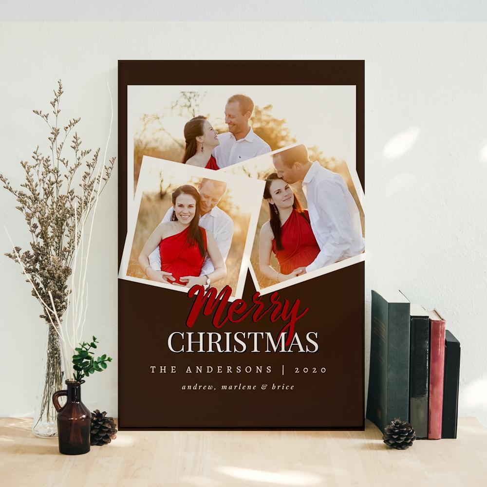 ViticStore™ Christmas With You, Personalize Picture – Christmas canvas for decor, family gift, home decor, christmas gift