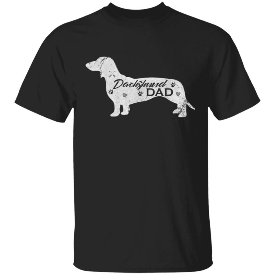 Vintage Dachshund Dad Funny Dog Lover Gift For Papa Father TShirt