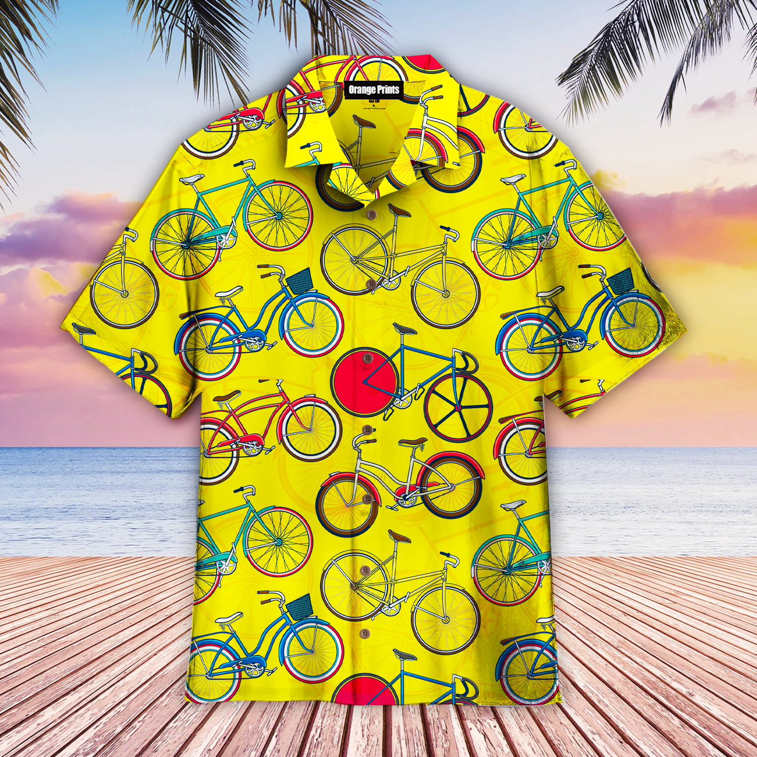 Awesome Bicycle On Summer Hawaii Shirt For Men Women Ha102135