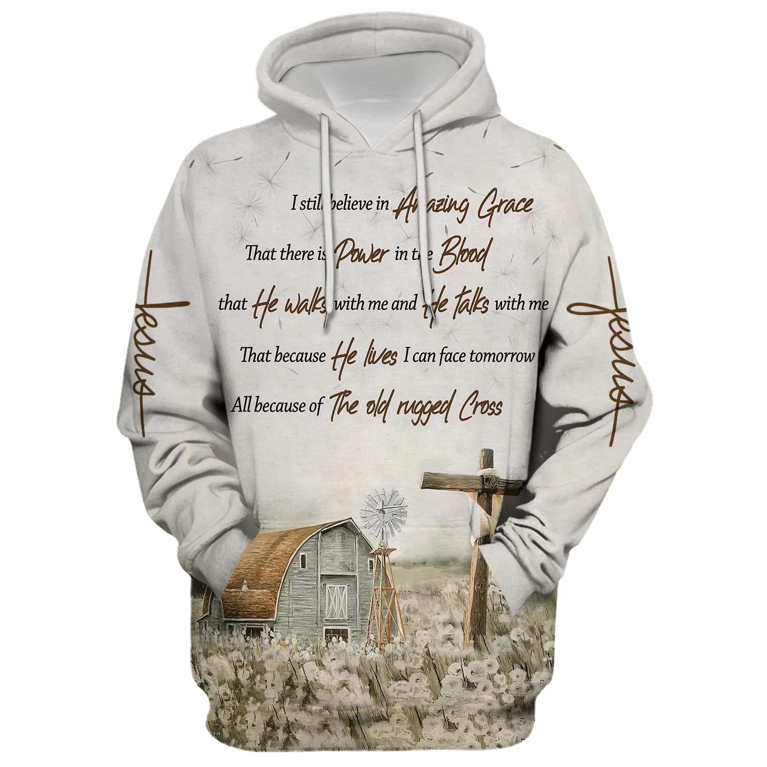I Still Believe In Amazing Grace That There Is Power In The Blood Hoodie  Men & Women Christian Hoodie  3D Printed Hoodie