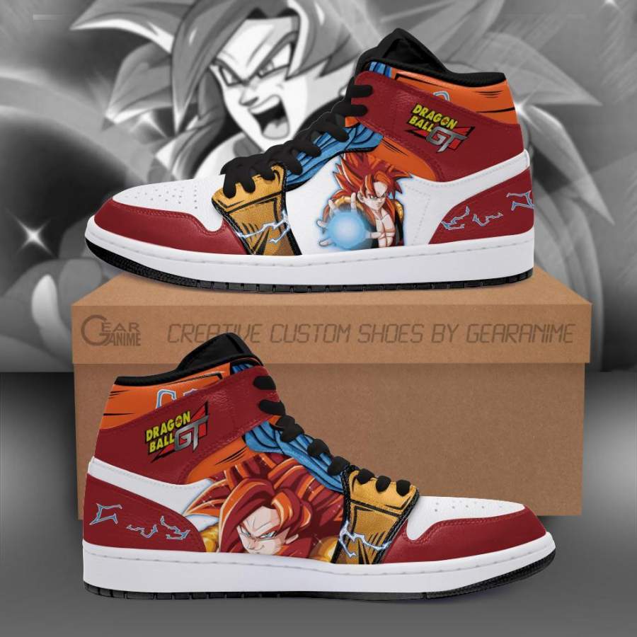 Gogeta Super Saiyan 4 Jordan Sneakers Dragon Ball GT Anime Shoes