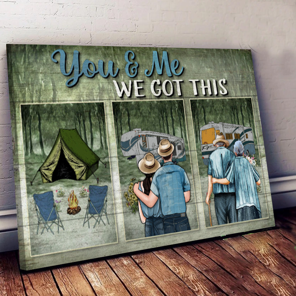 Camping Couple We Got This Landscape Poster & Canvas Home Decor Wall Art Visual Art