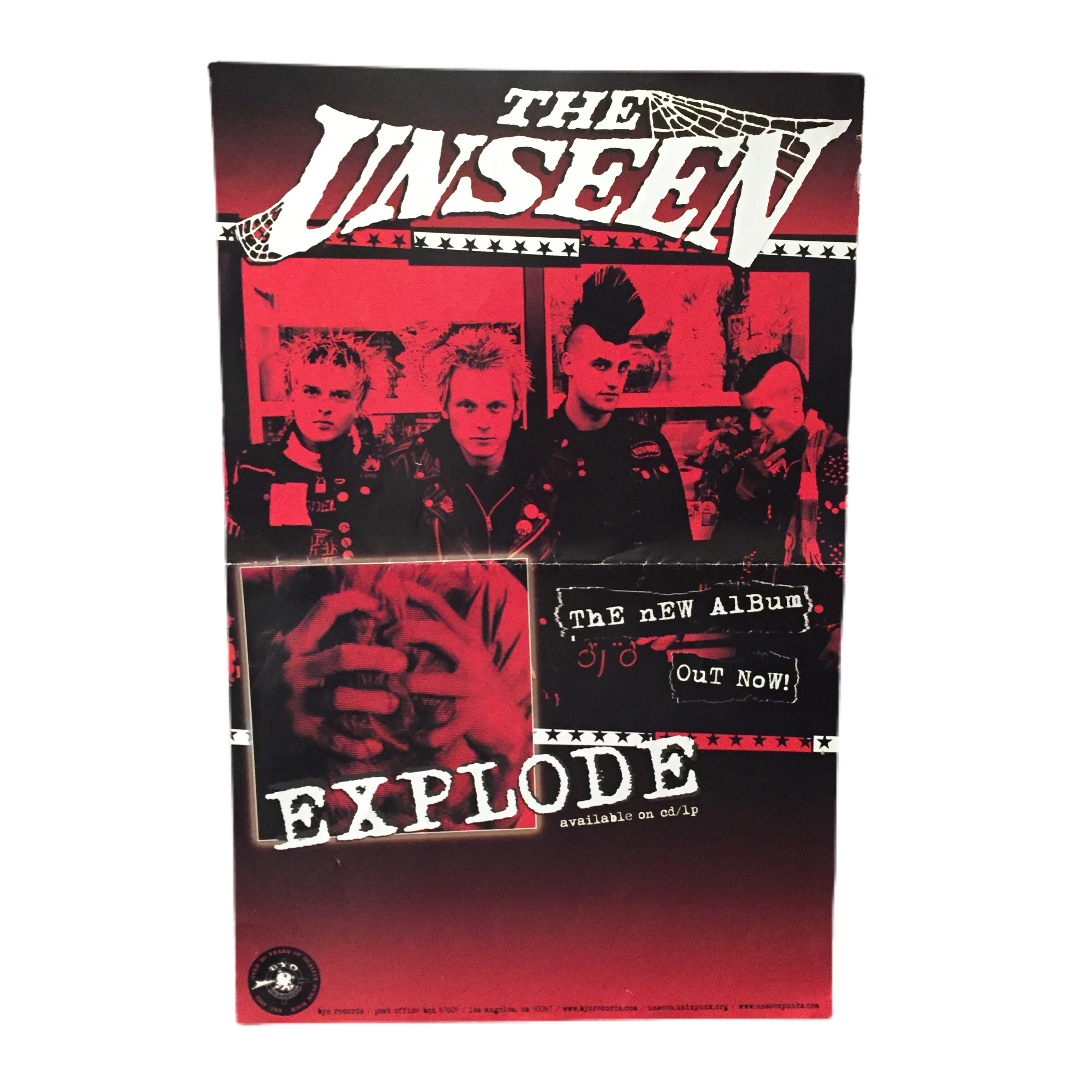 Vintage The Unseen “Explode” Poster