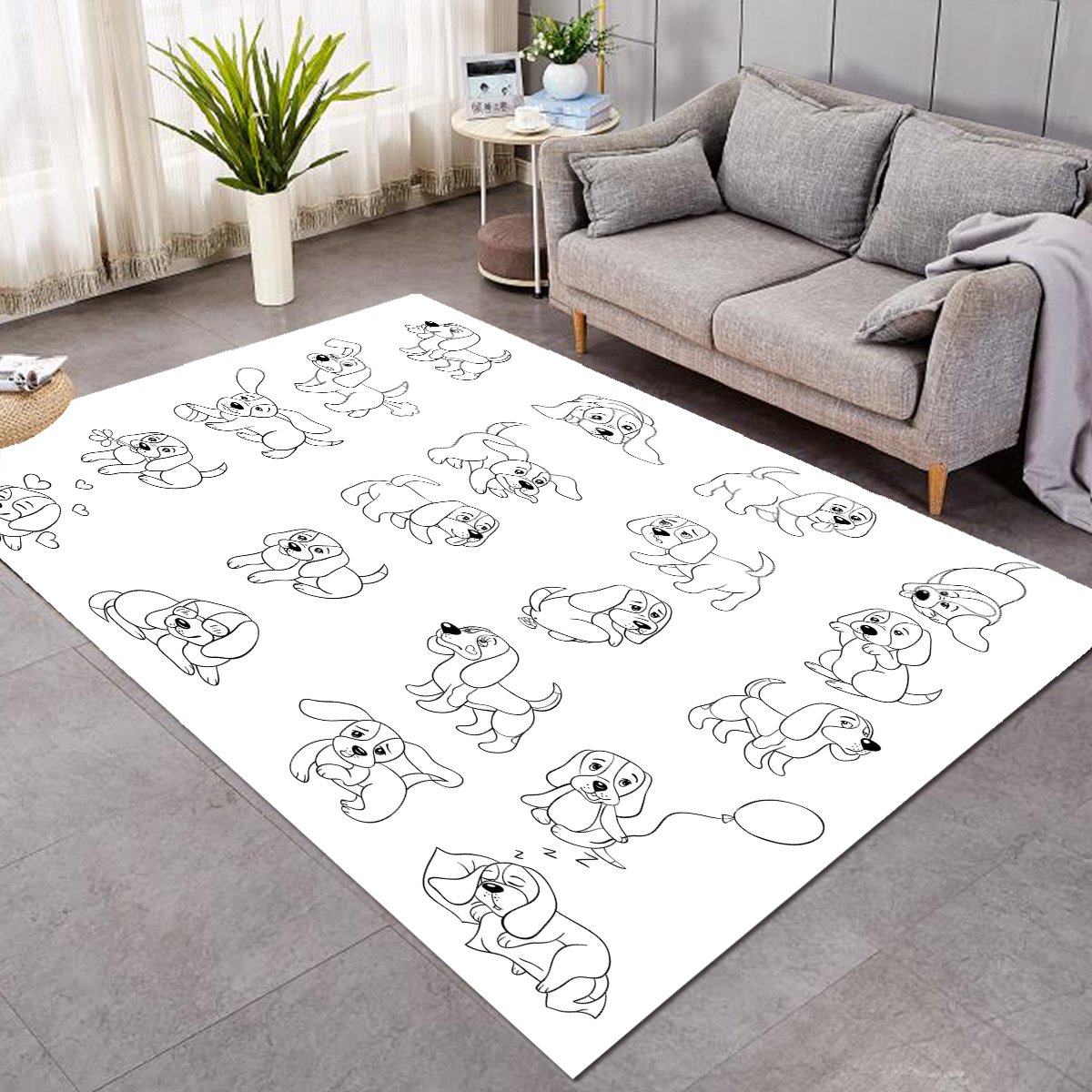 Puppy Sketch SW2006 Rug