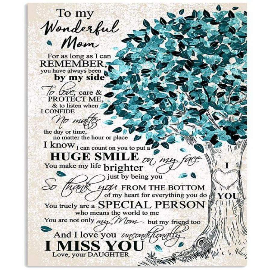 DAUGHTER TO MOM-I MISS YOU Vertical Poster