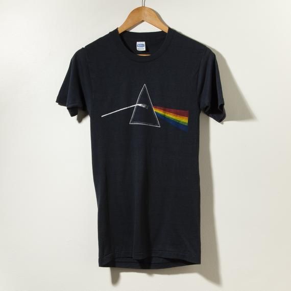 Vintage 70S Pink Floyd Dark Side Of The Moon Shirt Paper Thin Mint Condition 80S 1978 Healthknit Bootleg Shirt