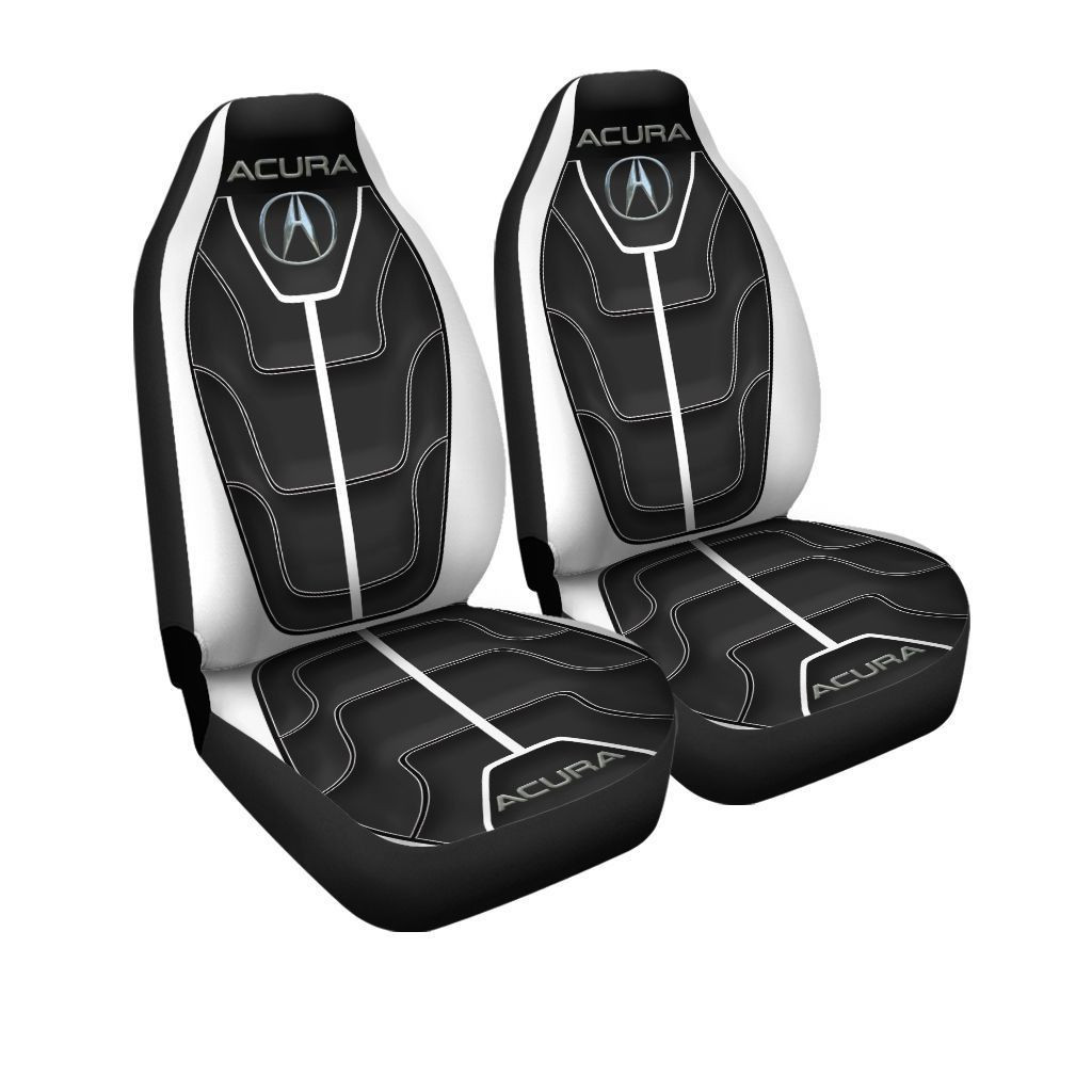 Acura Car Seat Cover (Set Of 2) Ver 1 (White)