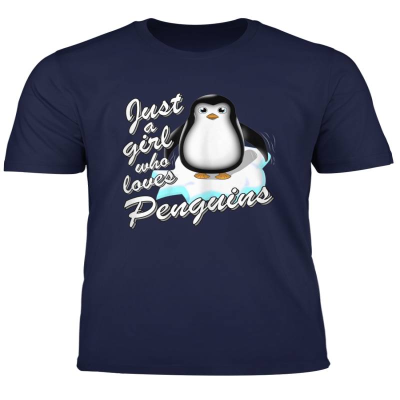 Just A Girl Who Loves Penguins Geschenk Fur Madchen Pinguin T Shirt