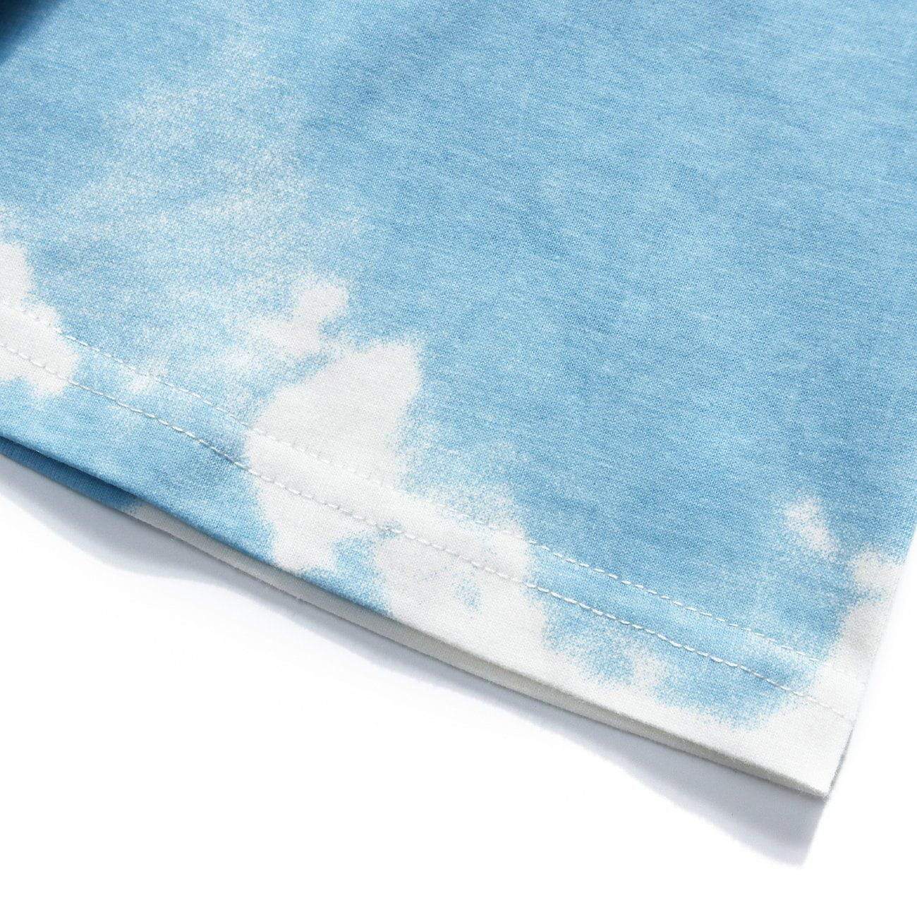 Blue Sky Puzzle Print Cotton Tee – Justbeperfect Fashion Shop