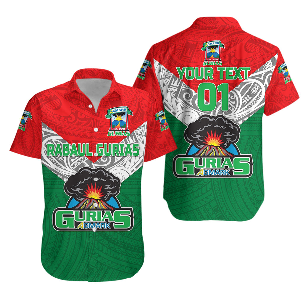 (Custom Personalised) Papua New Guinea Agmark Rabaul Gurias Hawaiian Shirt Rugby – Green, Custom Text And Number Lt8