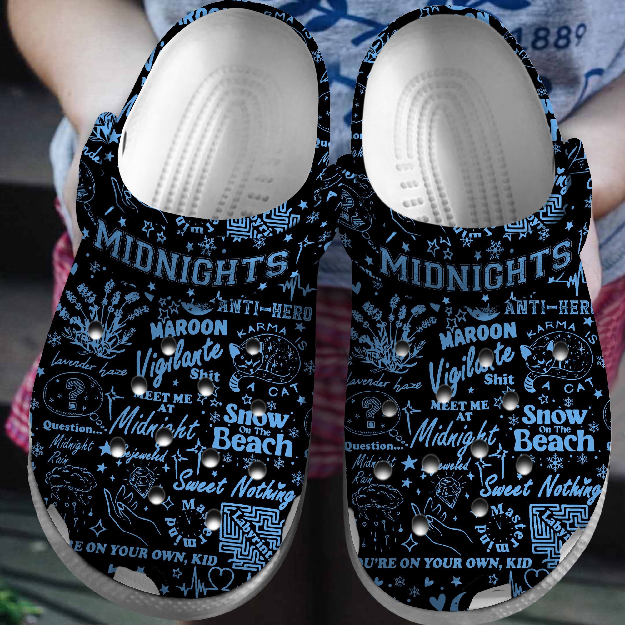 Taylor Swift Music Midnight Crocss Crocband Clogs Shoes Comfortable For Men Women And Kids Ep3Dinwh-3