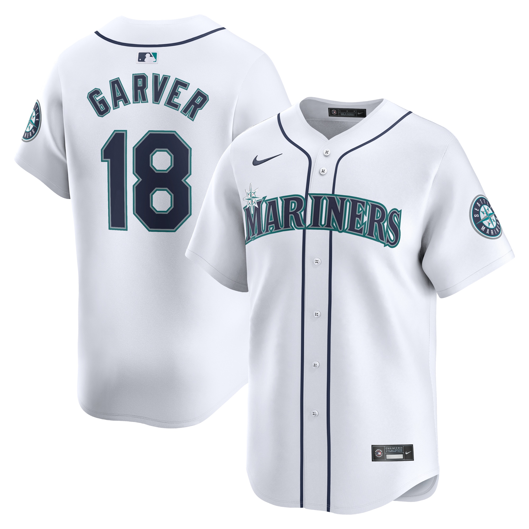 Mitch Garver Seattle Mariners Home Limited Player Jersey  White