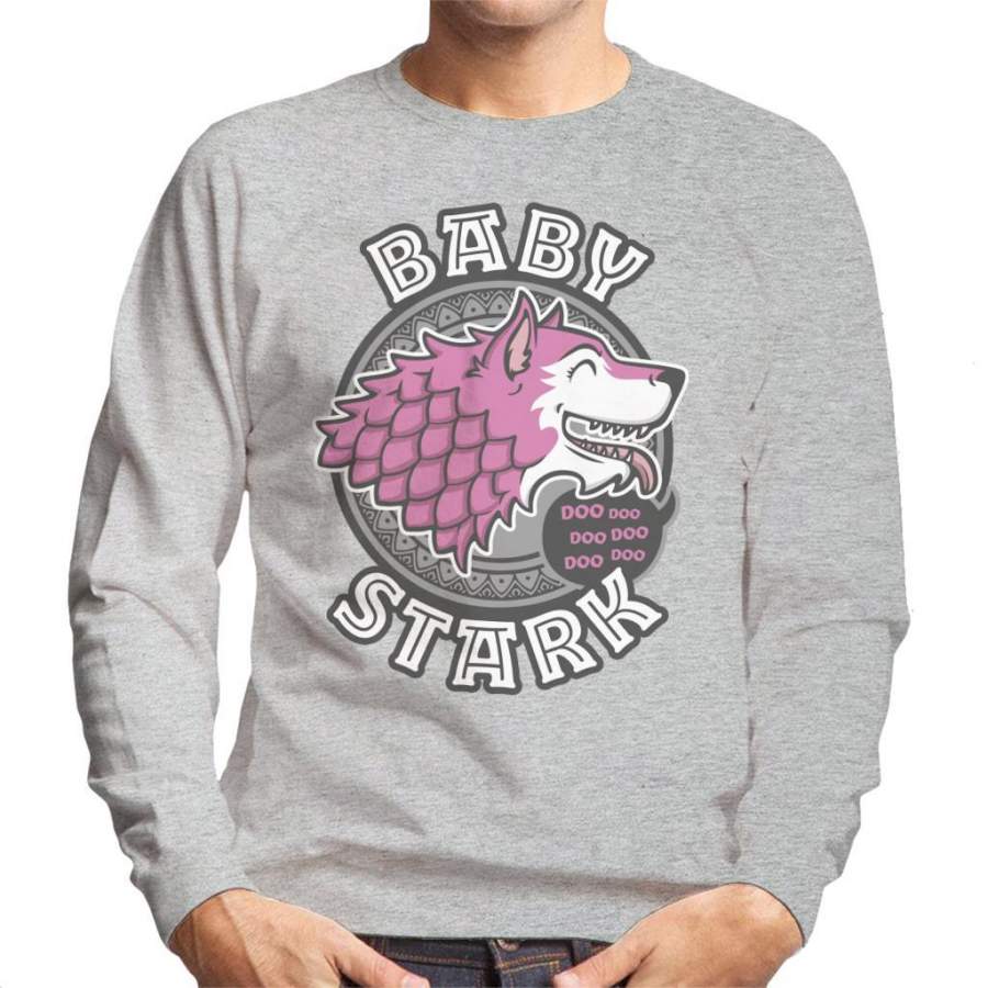 Baby Daughter Stark Baby Shark Family Game Of Thrones Men’s Sweatshirt