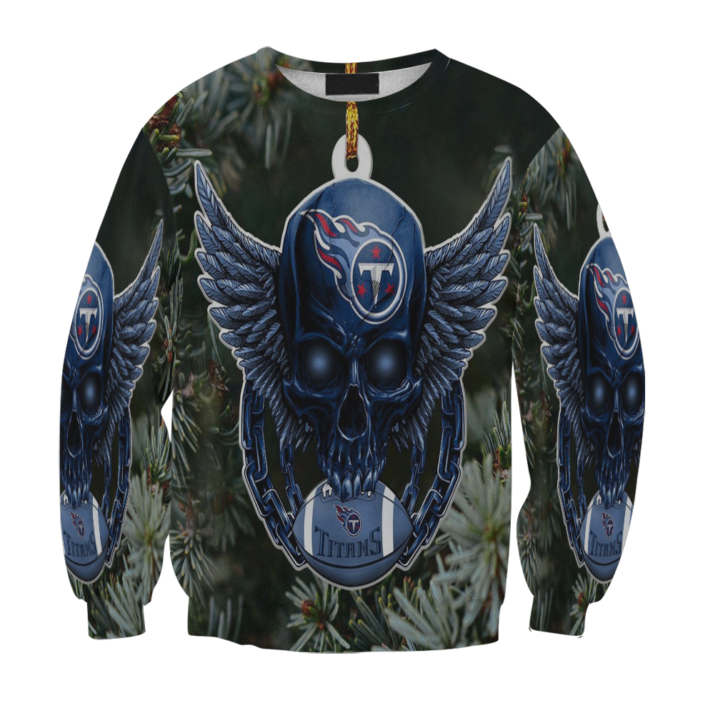 Tennessee Titans Skull V27 Gift For Fan 3D Full Printing Sweatshirt