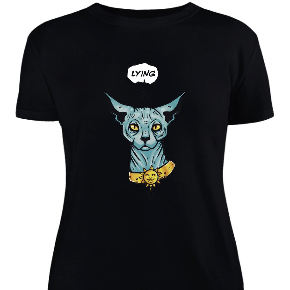 Saga Lying Cat Women Shirt – Trending Personalized