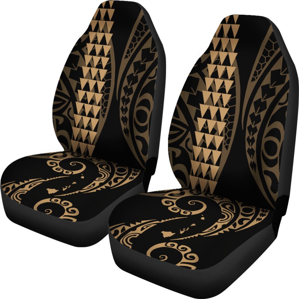 Hawaii Kakau Gold Polynesian Car Seat Covers Oralie Shop