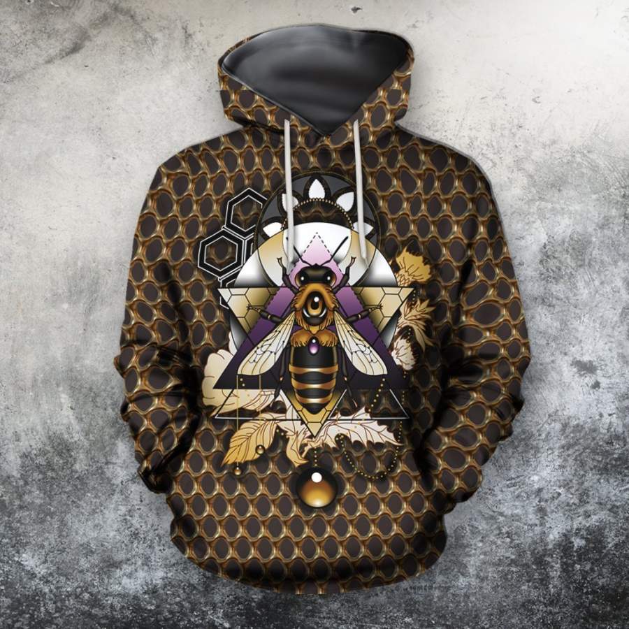 3D All Over Bumble Bee Hoodie