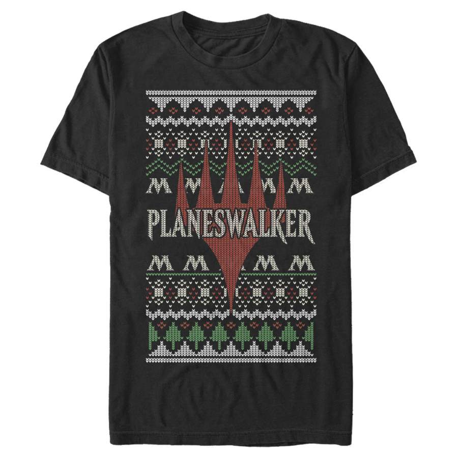 Magic: The Gathering Men’s Ugly Christmas Planeswalker  T Shirt