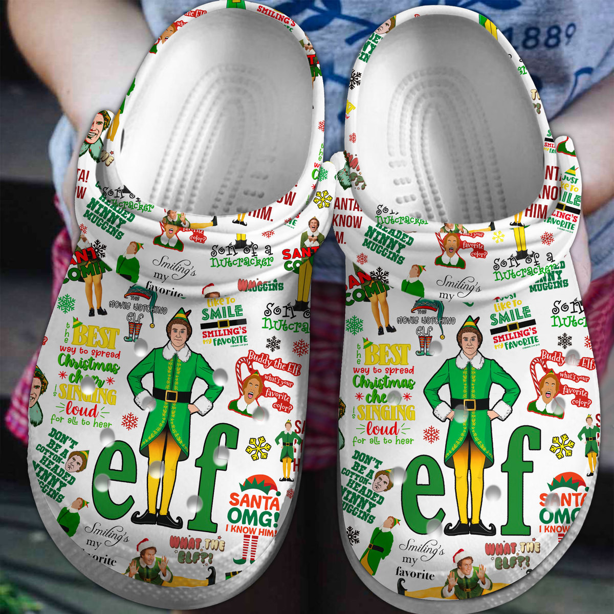 Elf Movie Crocs Crocband Clogs Shoes Comfortable For Men Women and Kids 2