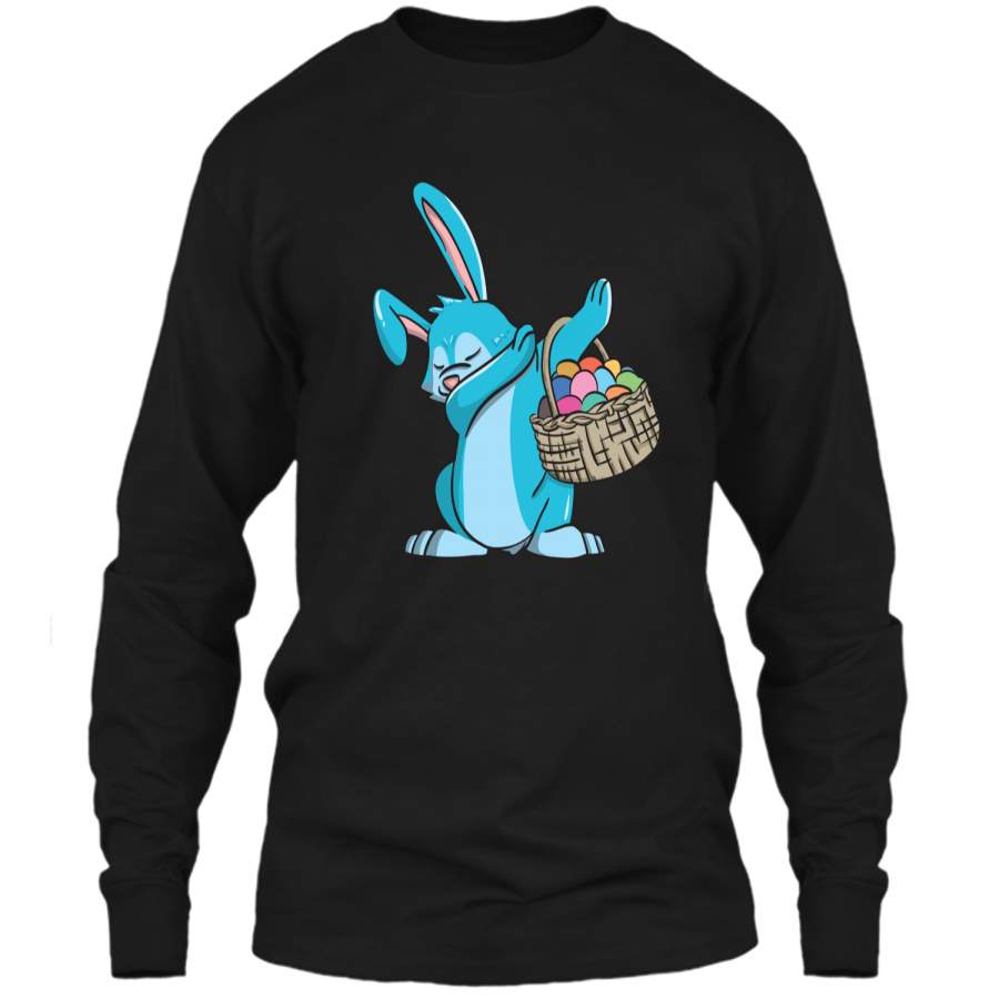 Easter Bunny Dab shirt – Boys Easter t-shirt LS Ultra Cotton Tshirt