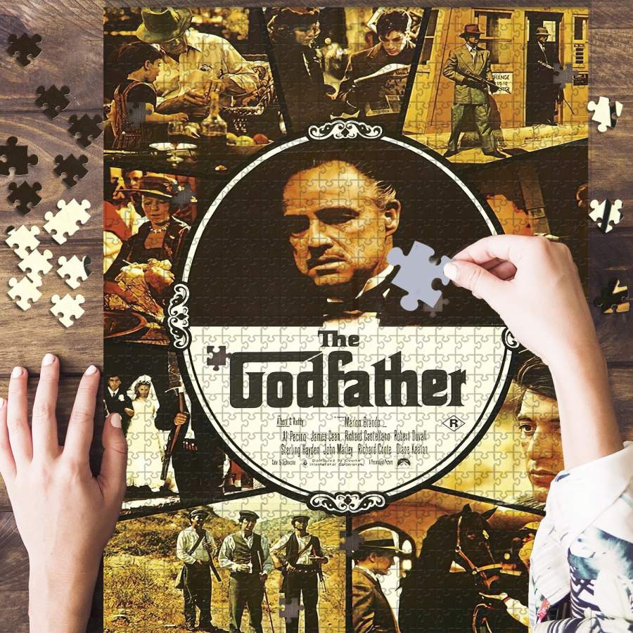 The Godfather WOODEN Jigsaw Puzzle, The Godfather Puzzle, The Godfather gift For Movie Lovers