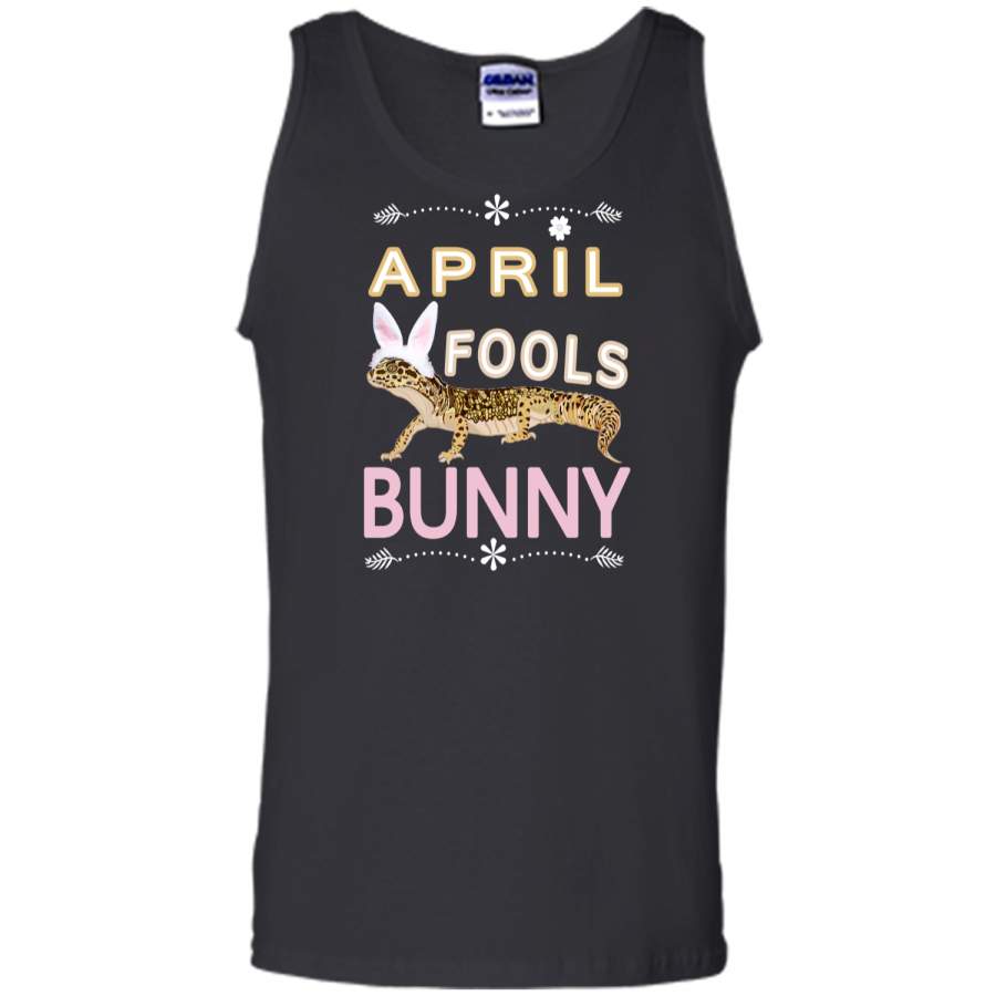 April Fools Easter Bunny Gecko Shirt-Women And Girls Gifts Tank Top