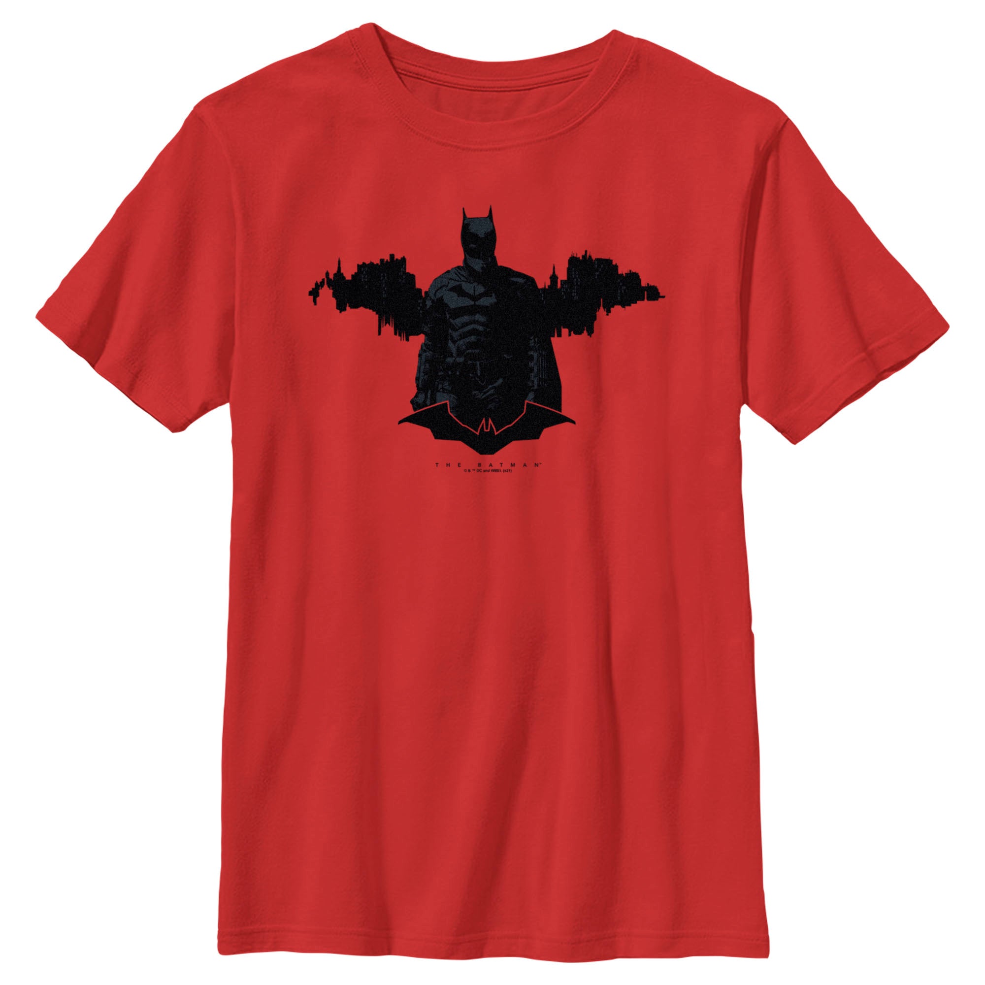 Boy’S The Batman Gotham Silhouette T-Shirt