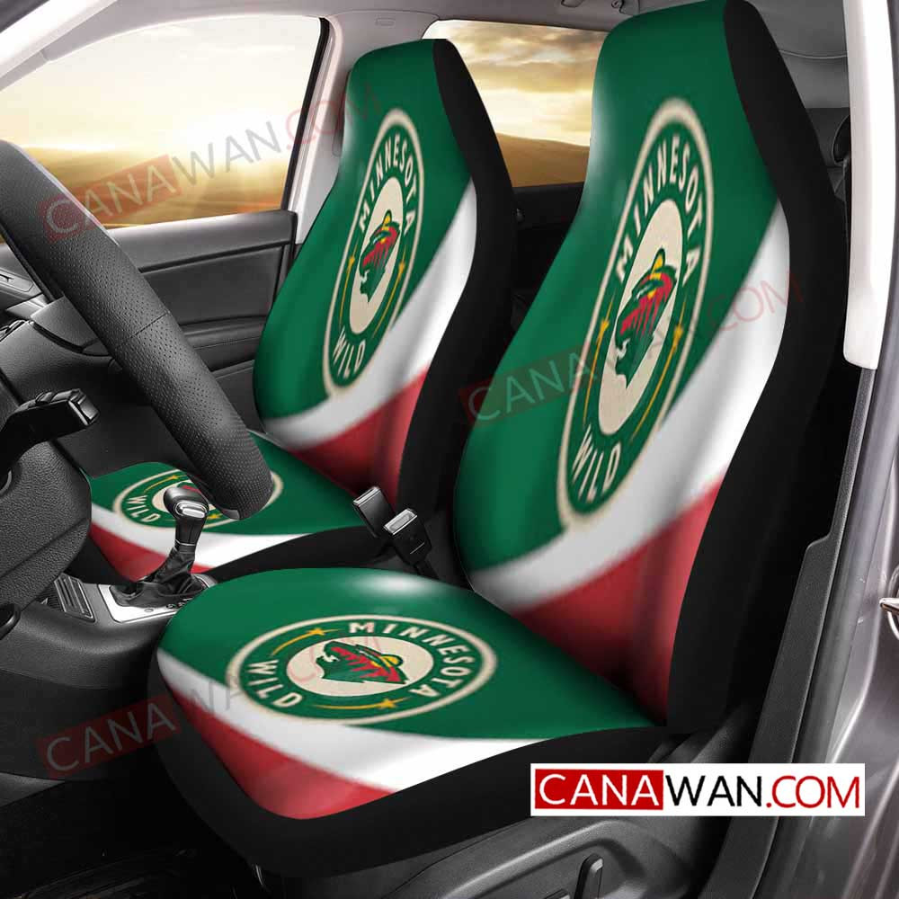 Minnesota Wild Style109 3D Customized Personalized Car Seat Cover