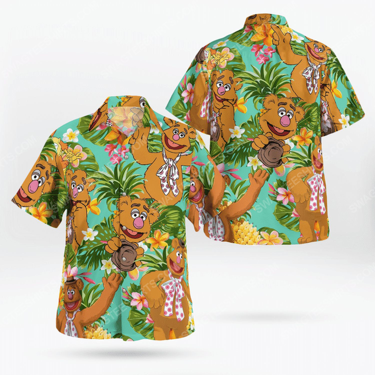 The Muppet Show Fozzie Bear Tropical Hawaii Shirt Maria Ha71417