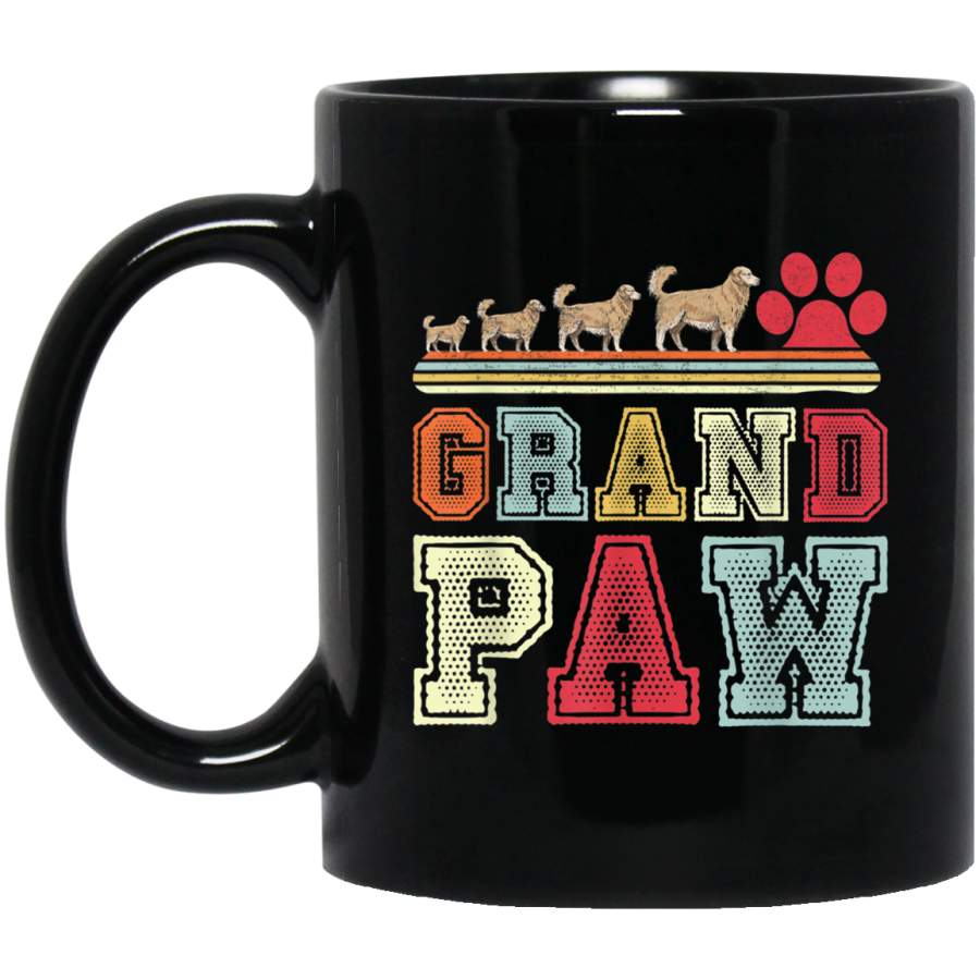 Vintage Retro Golden Retriever Dog Grand Paw lovers gifts Mug